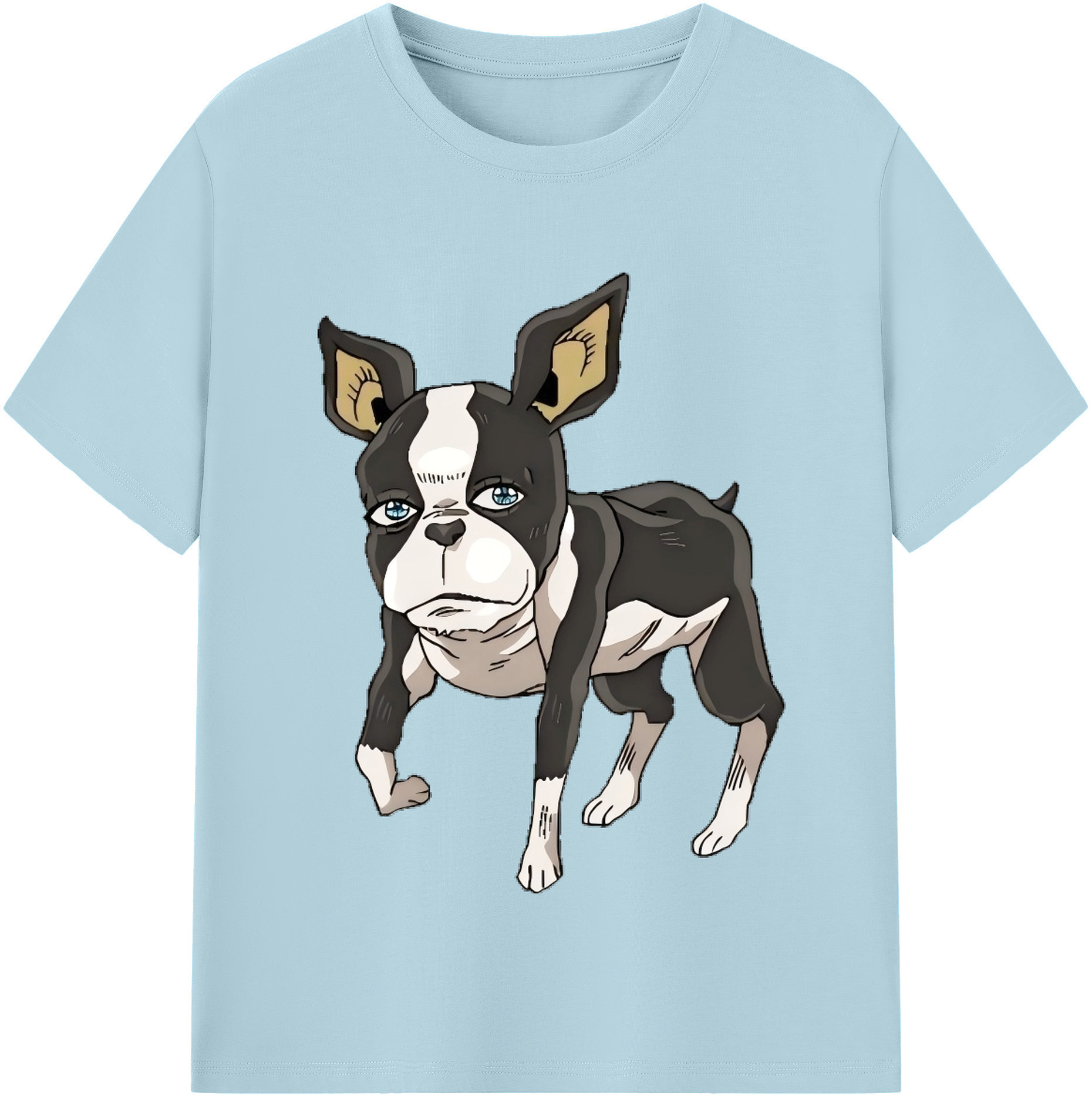 （画像用） ジョジョの奇妙な冒険 イギー JoJo's Bizarre Adventure Iggy 綿100％半袖Tシャツ（フロントプリント）